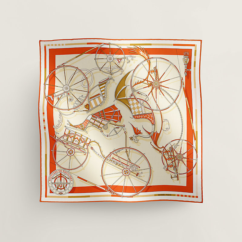 ★HERMES★カレ スカーフ Gavroche 45 Voitures en Equilibre Gavroche 45 Voitures en Equilibre | Hermès Österreich